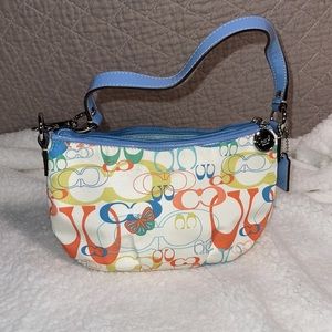 NWOT~Coach signature Optic cosmetic bag